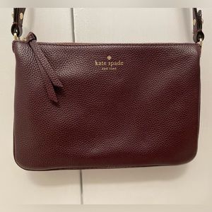 Maroon Kate Spade crossbody